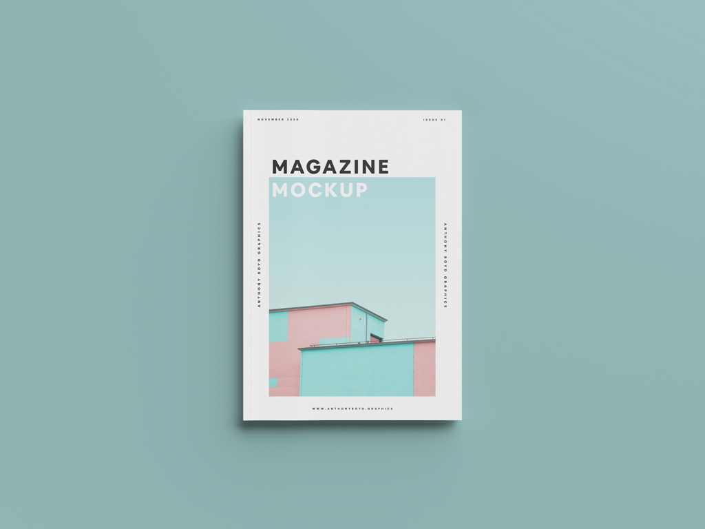 Clean Magazin Cover Mockup