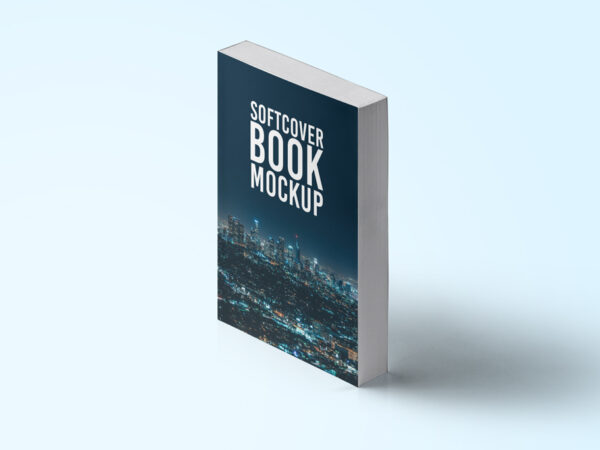 Standing Book Cover Mockup